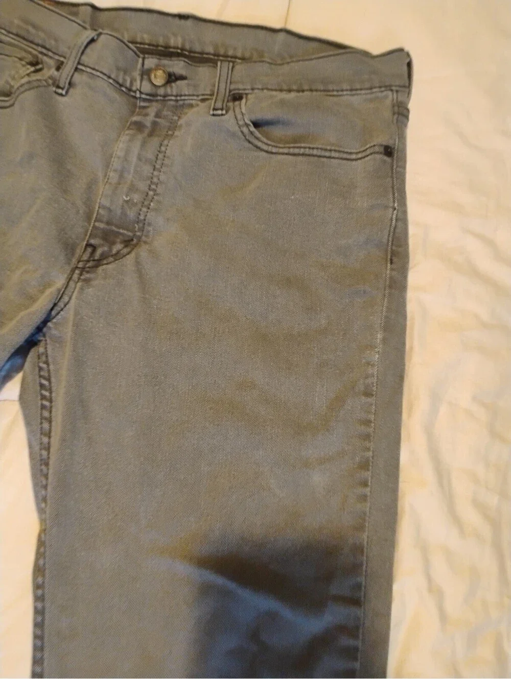 Levi's Gray Straight Leg Jeans